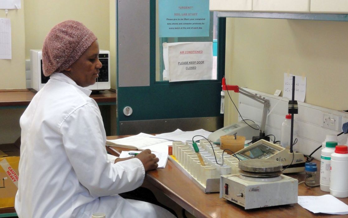 análisis de suelo de laboratorio