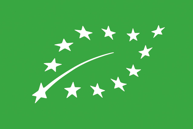 Logo europeo de producción ecológica (la "hoja euro" verde)
