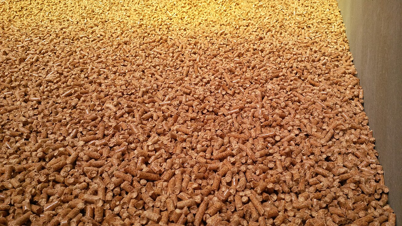 Pellets de madera como combustible de biomasa para secado